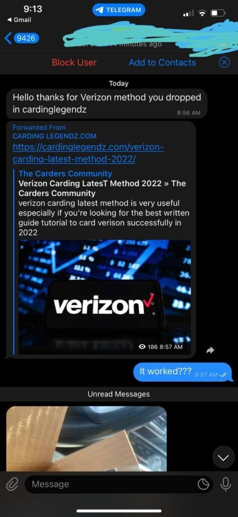 verizon carding  method 2025 