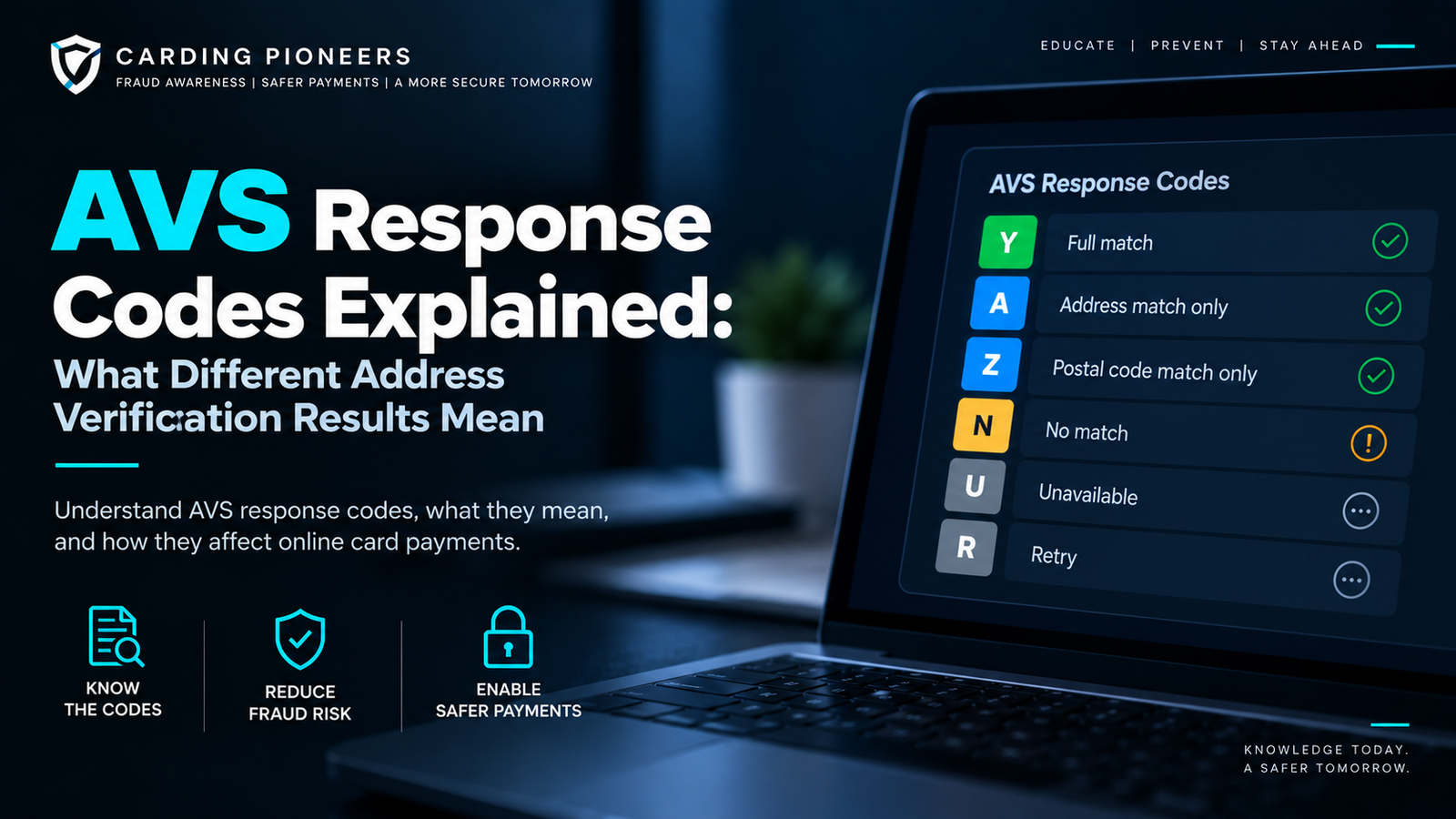 AVS Response Codes Explained: What Different Address Verification Results Mean