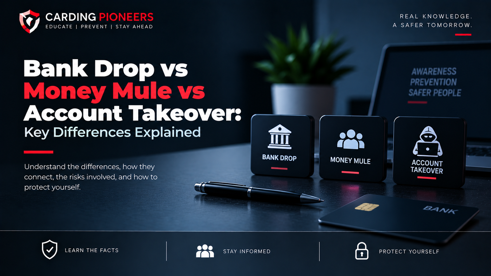Bank Drop vs Money Mule vs Account Takeover: Key Differences Explained