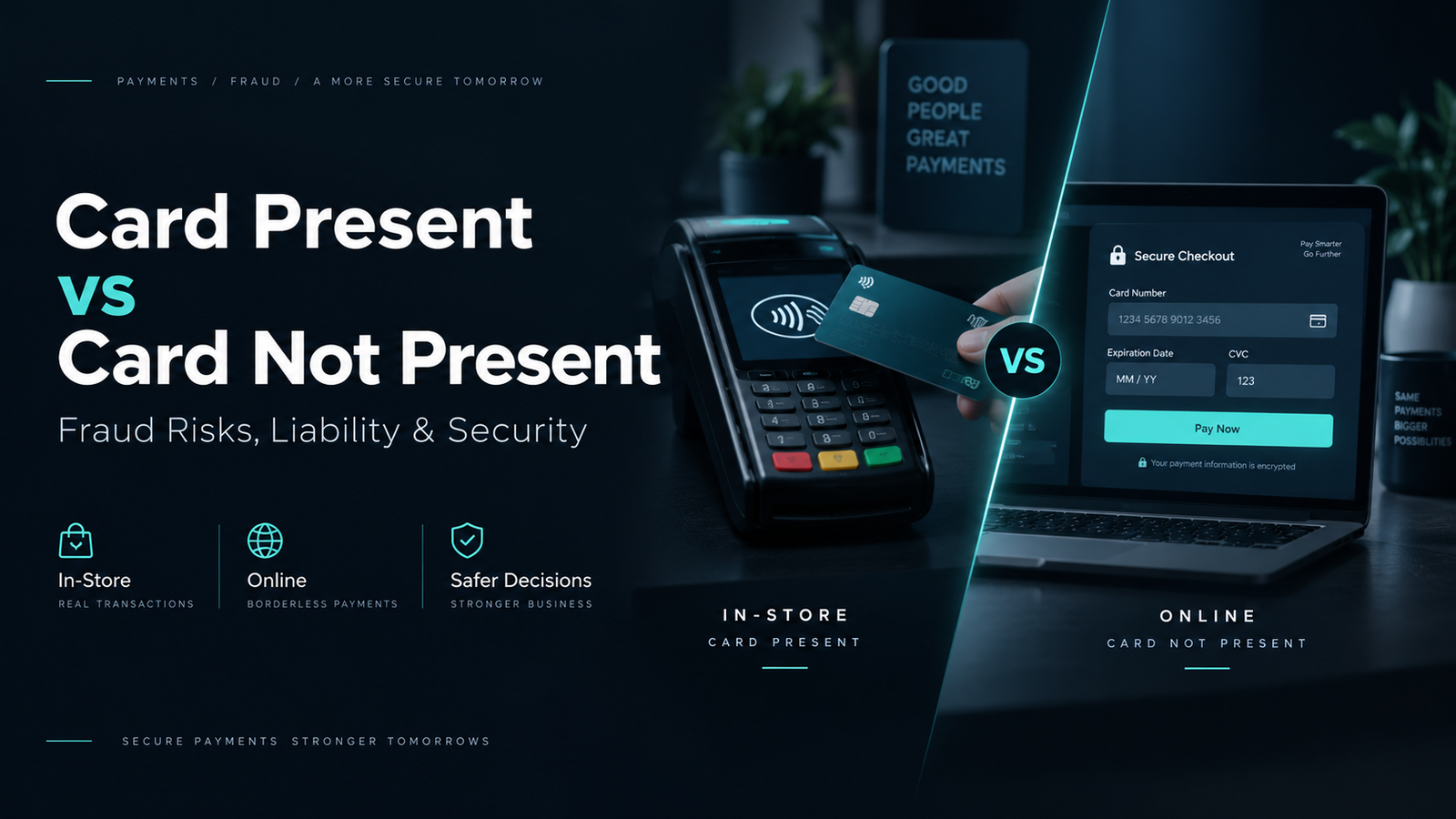 Card Present vs Card Not Present Transactions: Fraud Risks, Liability & Security