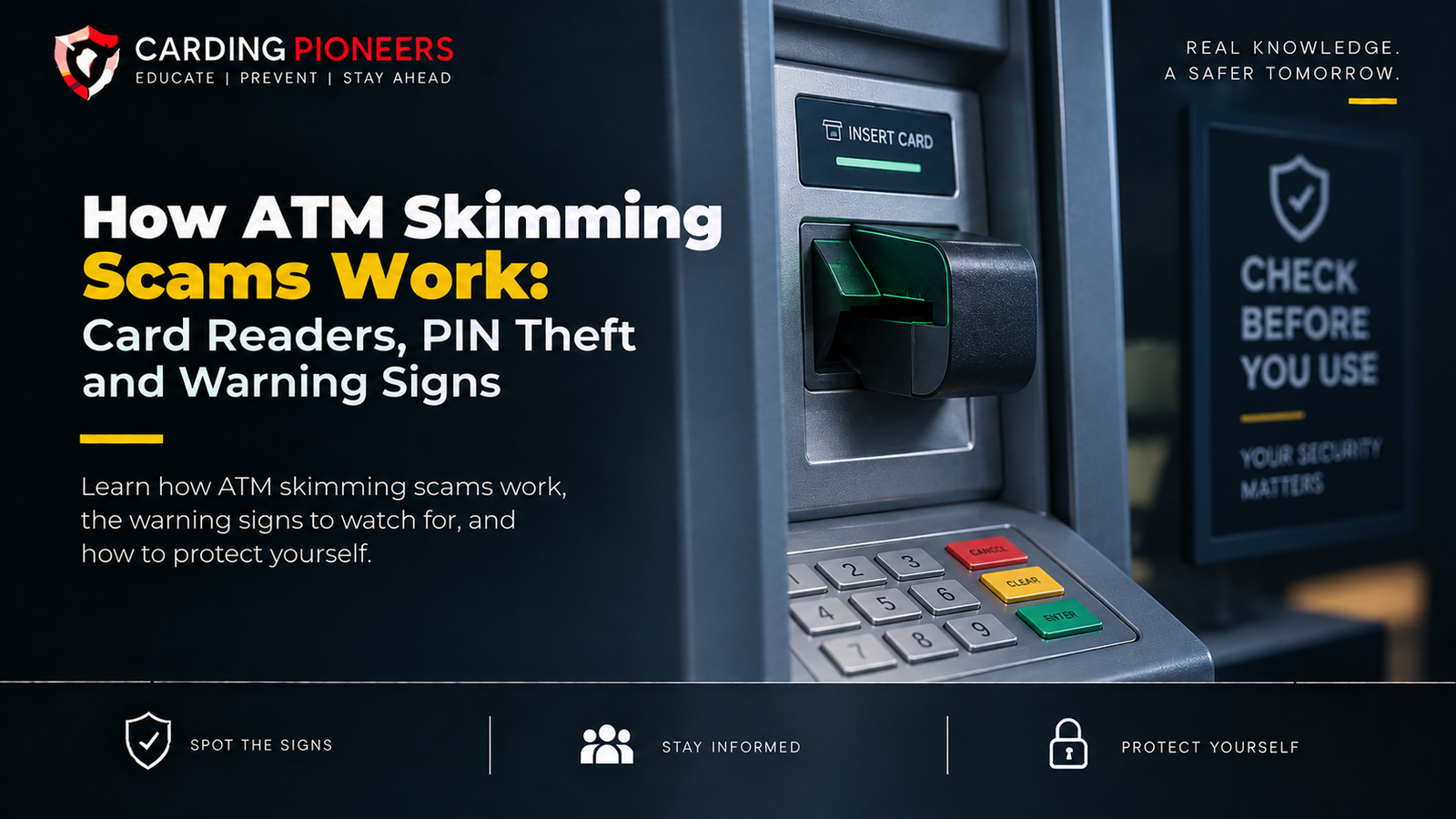 How ATM Skimming Scams Work: Card Readers, PIN Theft and Warning Signs
