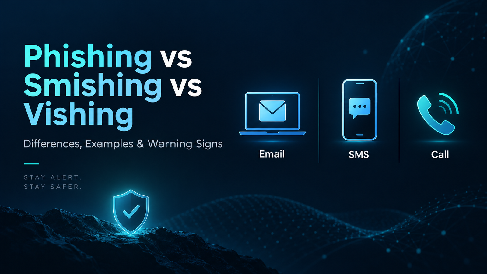 Phishing vs Smishing vs Vishing: Differences, Examples & Warning Signs