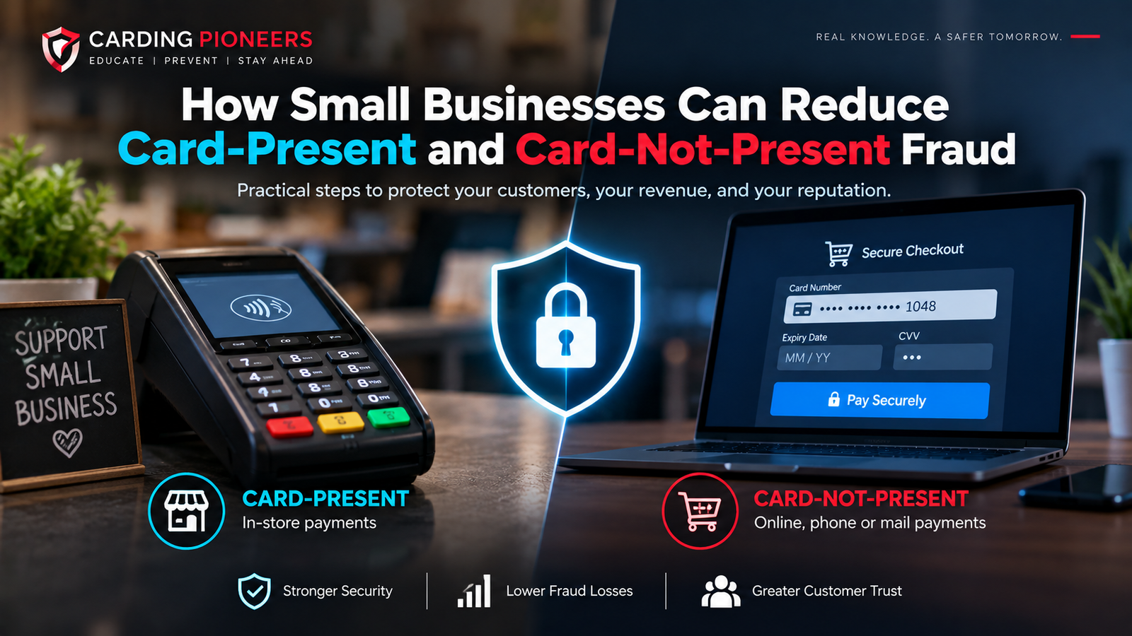 How Small Businesses Can Reduce Card-Present and Card-Not-Present Fraud