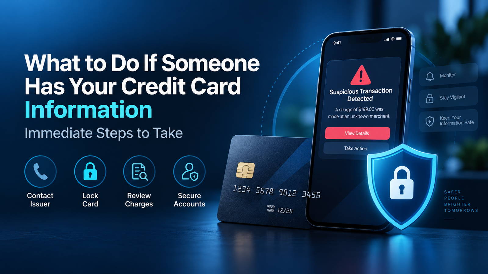 What to Do If Someone Has Your Credit Card Information: Immediate Steps to Take