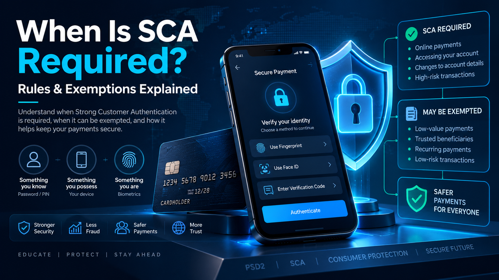 When Is Strong Customer Authentication Required? SCA Rules and Exemptions Explained