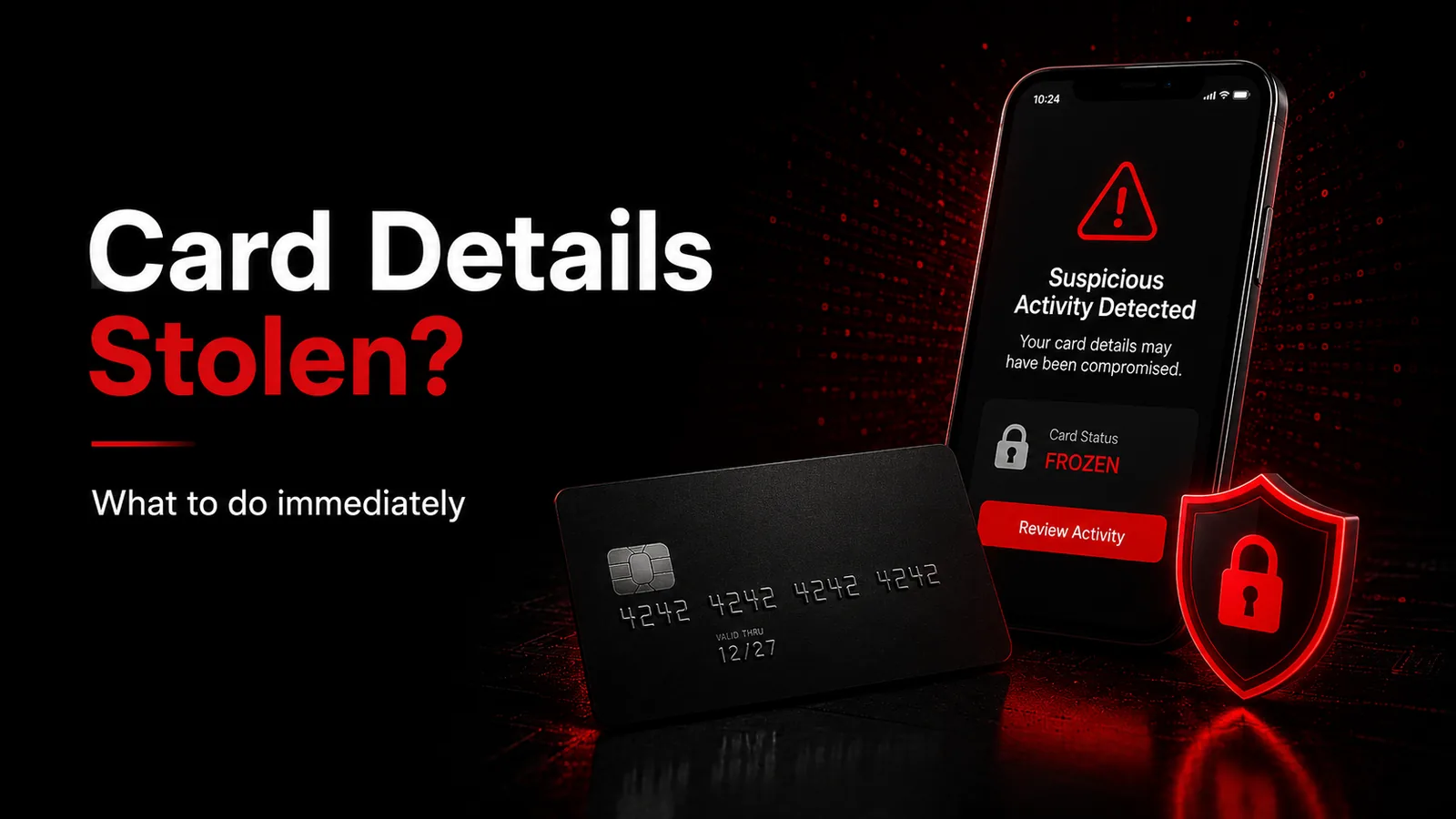 What to Do Immediately If Your Credit Card Details Are Stolen